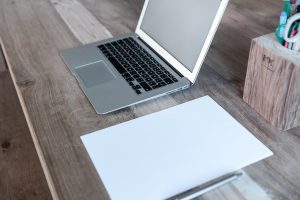 Home office, laptop, notebook — How to Install & Maintain Window Sill Boards for Long-Lasting Beauty